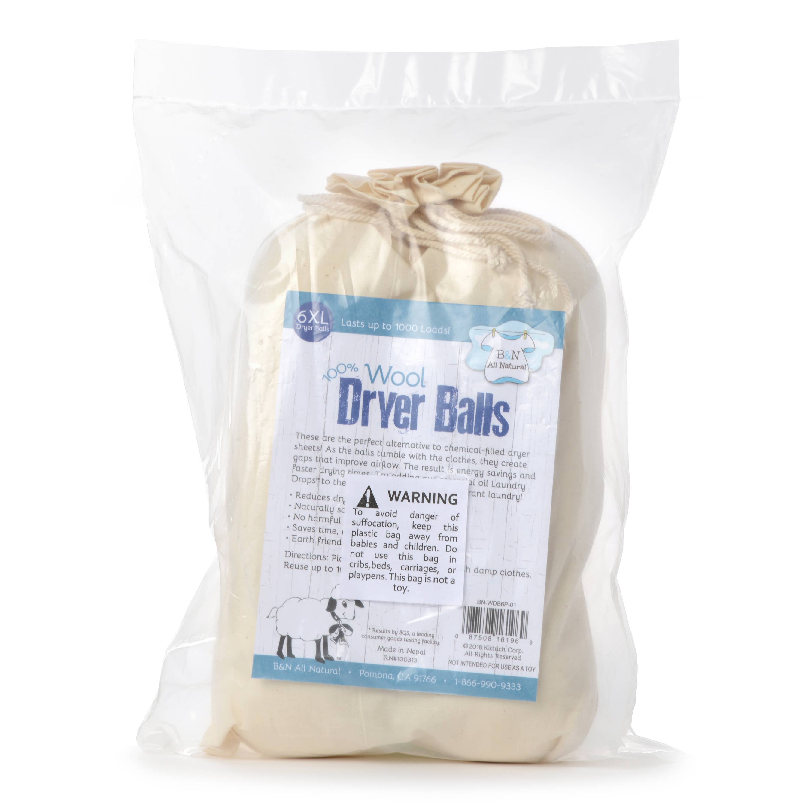 Brooke & Nora At Home - Wholesale Dryer Sheets - Wool Dryer Ball - Pack of 63