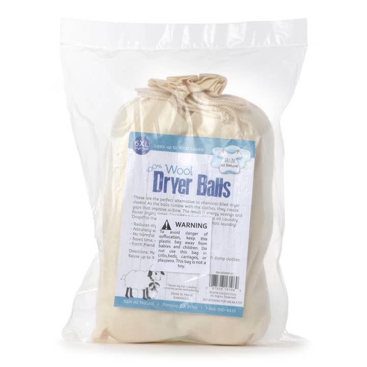 Brooke & Nora At Home - Wholesale Dryer Sheets - Wool Dryer Ball - Pack of 63