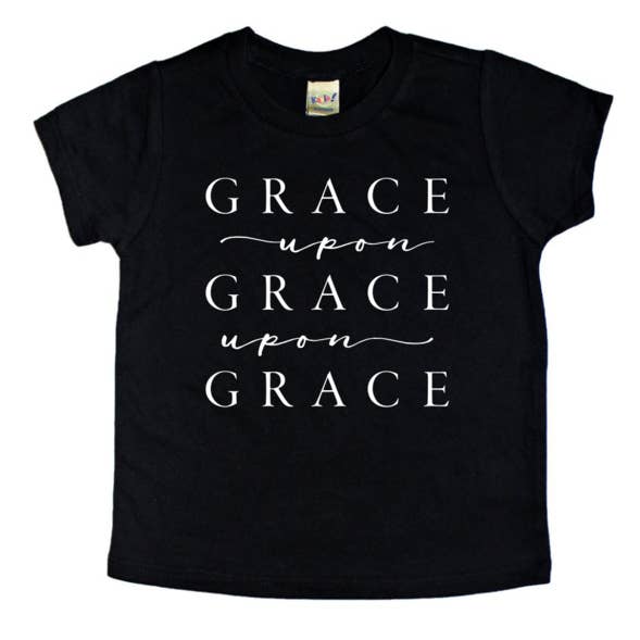 Grace Upon Grace Upon Grace T-shirt pour enfant Noir pour la vente par A Quiver Full