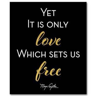 Love Sets Us Free Wall Plaque for wholesale by African American Expressions