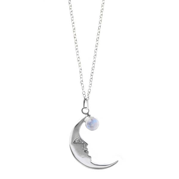 Medium Crescent Moon Pendant + More Colors for wholesale by Great Falls Jewelry