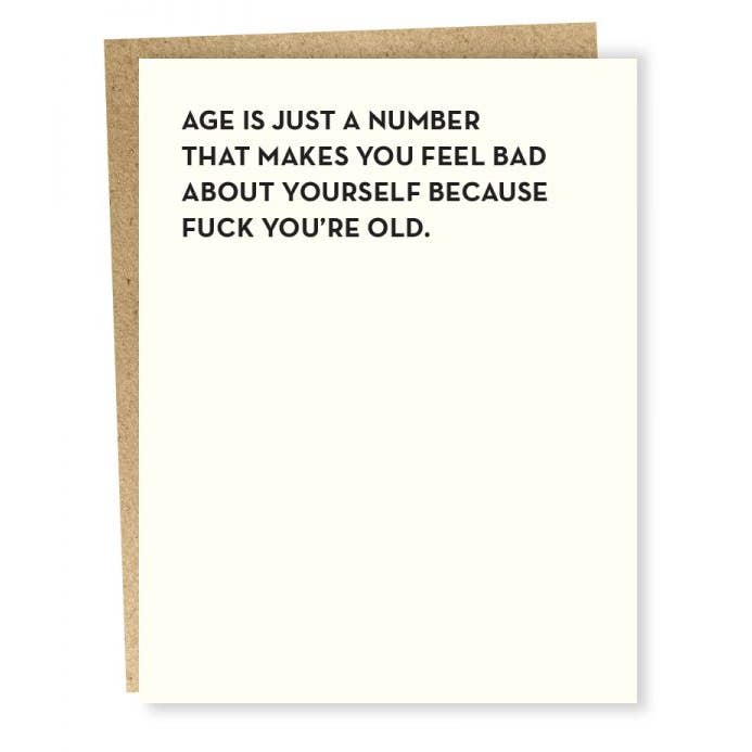 #903: Just A Number Card for wholesale by Sapling Press