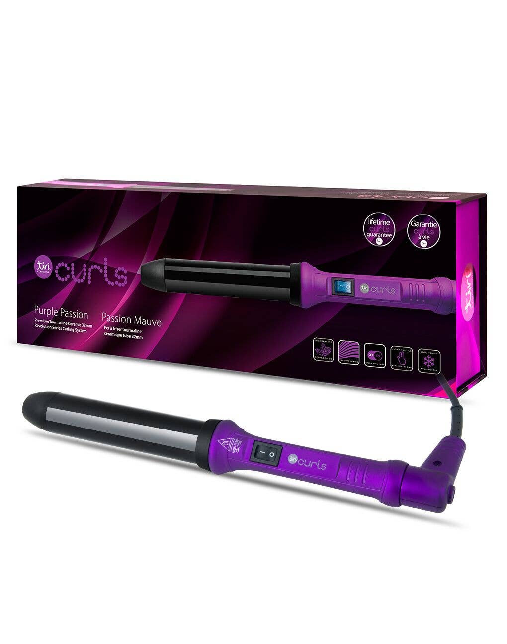 Tiri Pro - Wholesale Curling iron/wand - 32mm Tourmaline Curling wand