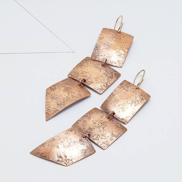 Emissary Earrings - Copper for wholesale by From The Reliquary