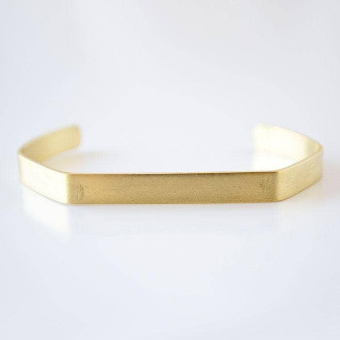 Grey Theory Mill - Wholesale Cuff Bracelet - Hex Cuff, Brass0