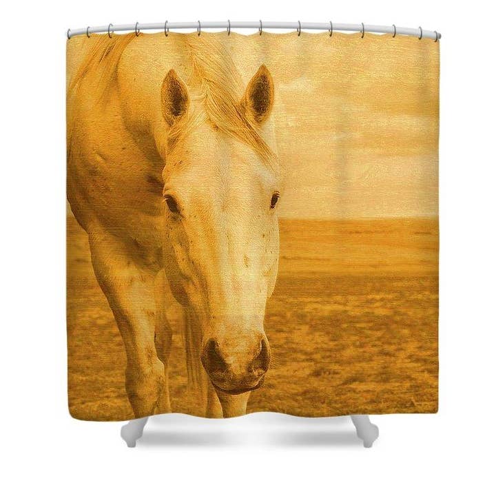 Amanda Smith Western Art, LLC – wholesale Duschdraperi – Tiggare i gul duschdraperi