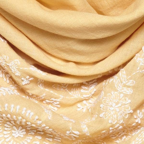 Indigo Handloom - Wholesale Scarf - Women's - Garden - Beige2