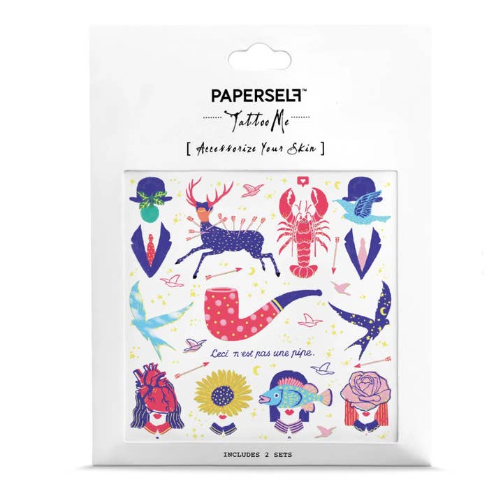 PAPERSELF - Venta al por mayor Tatuajes temporales - Salute To Surrealismo Tatuajes Temporales Pegatinas1