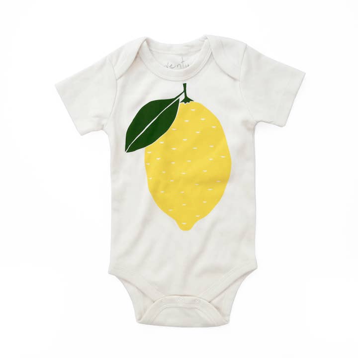 Babybody aus Bio-Baumwolle mit Zitronenfrucht für den Großhandel von eleventy-five