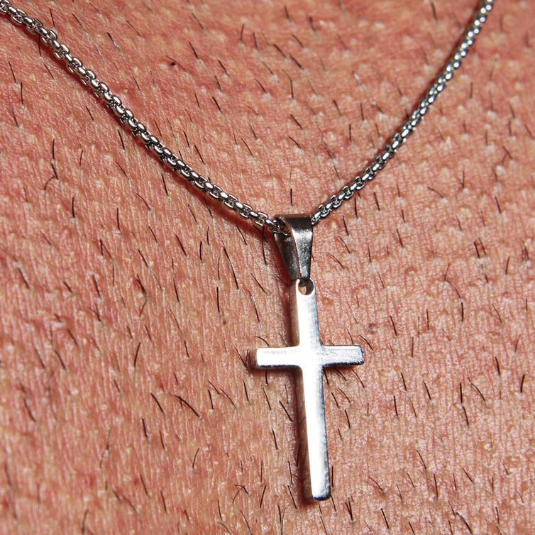 We Are All Smith - Wholesale Pendant/Charm Necklace - Mini Stainless Steel Cross Necklace1