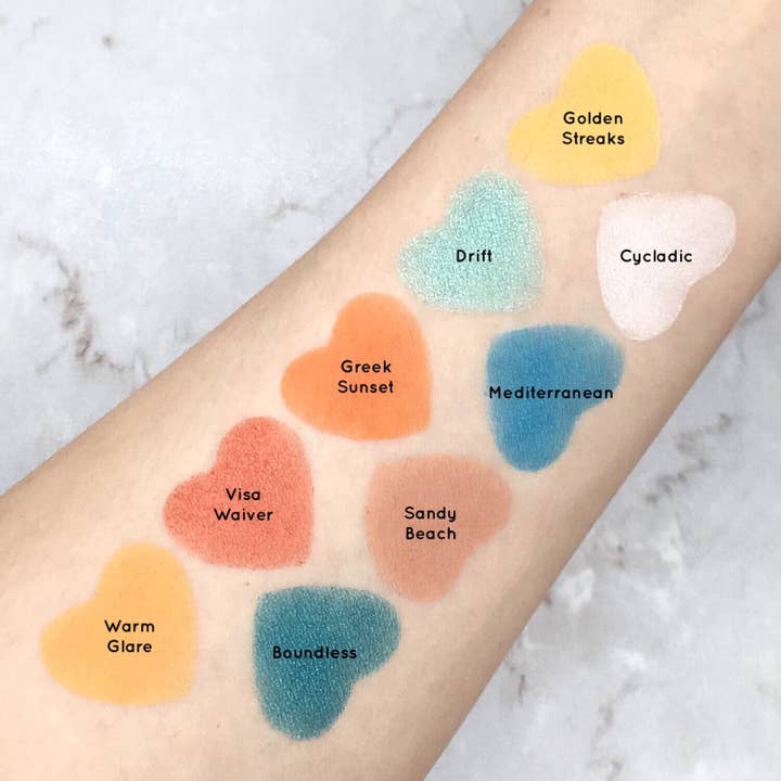 Mavie. Cosmetics – Engroshandel Øjenskyggepalette – Tag mig til... Santorini Øjenskygge Palette3