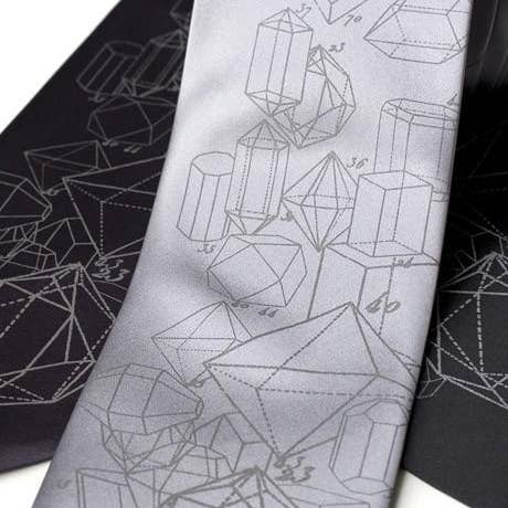 Crystalline Structure Necktie. Crystal Math Tie. for wholesale by Cyberoptix Tie Lab