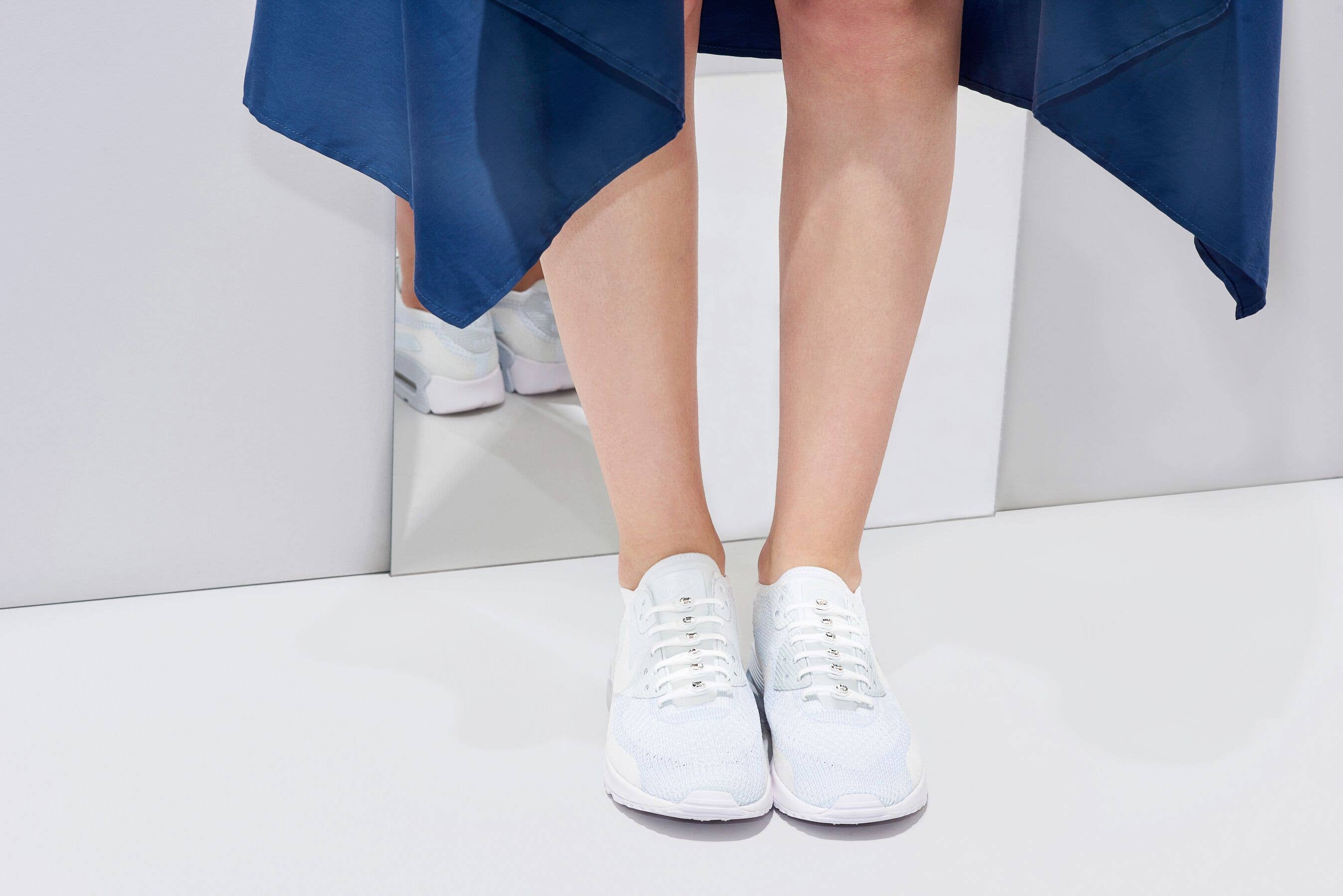 HICKIES - Wholesale Shoelaces - Unisex - HICKIES with Crystals by Swarovski© White/Clear3