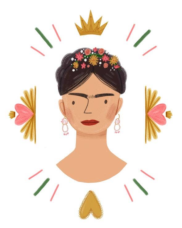 Aviate Press - Wholesale Art Print - Frida Kahlo Portrait Art Print2