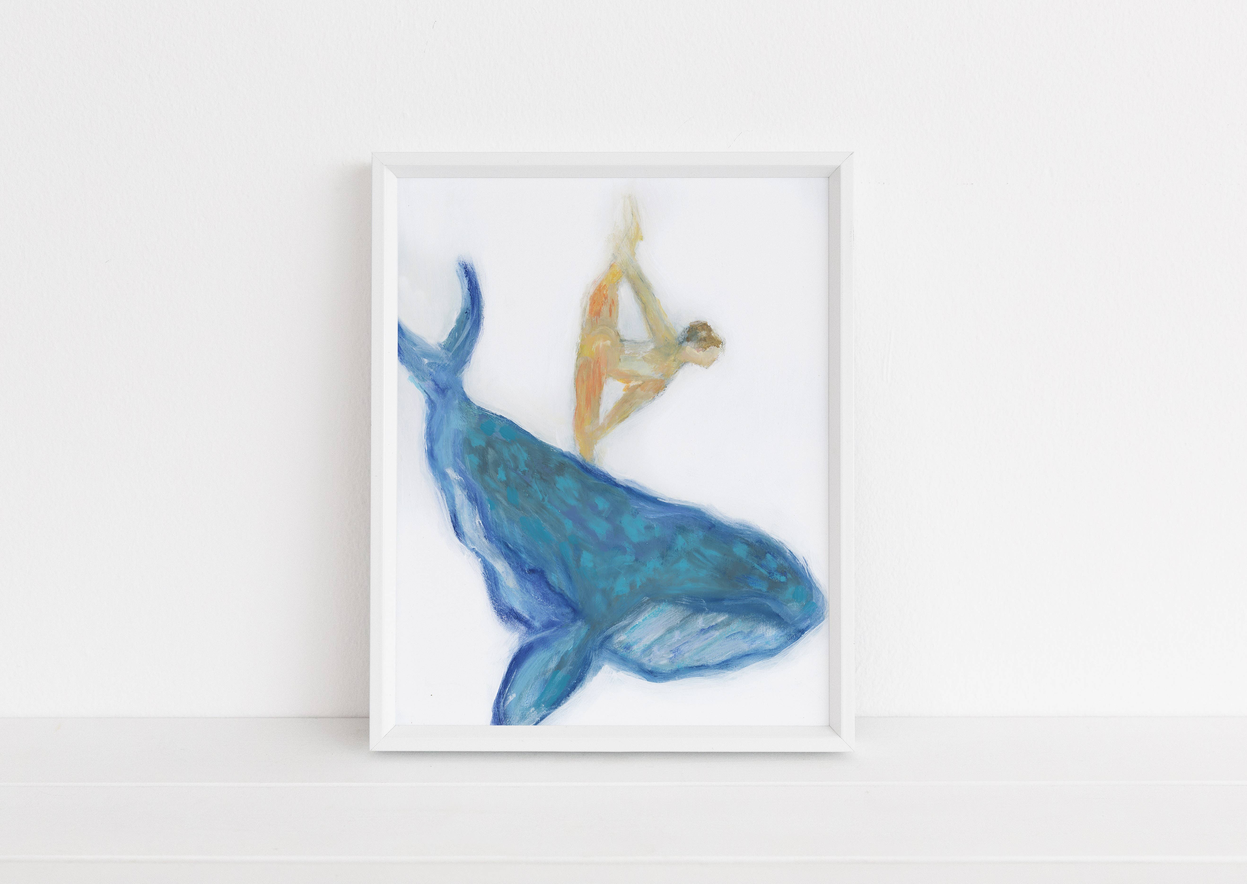 Leigh Cypres - Wholesale Art Print - Ride the Whale Print