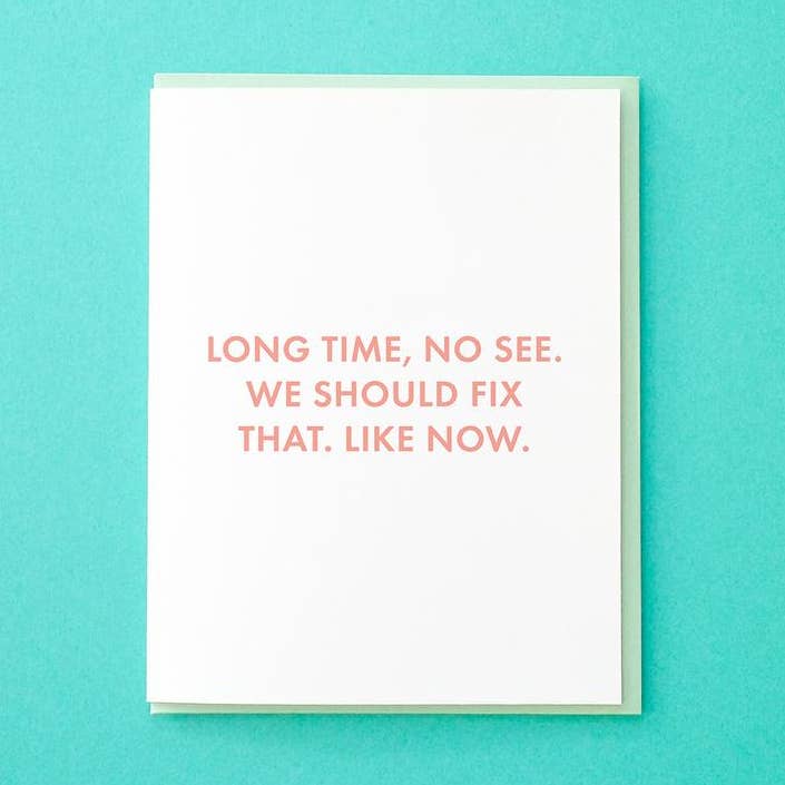 Long Time, No See for wholesale by Tick Tock Press