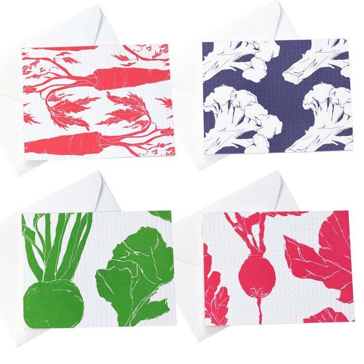 8 Pack - Veggie Dots Collection Card for wholesale by Reyn Paper Co