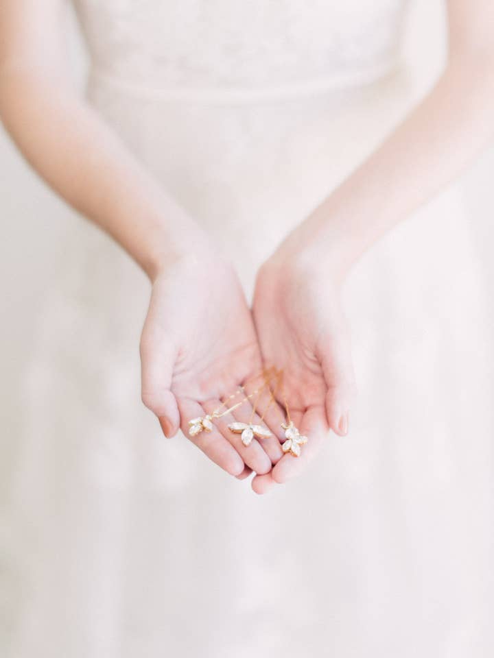 Swarovski Crystal Bridal Hair Pin for wholesale by Acute Designs