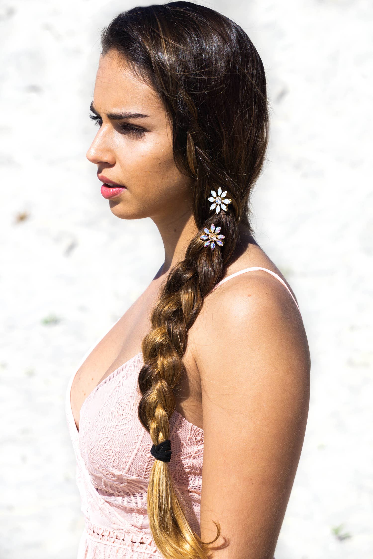 Acute Designs – Großhandel Haarnadeln – Swarovski Blume Mini Kamm3