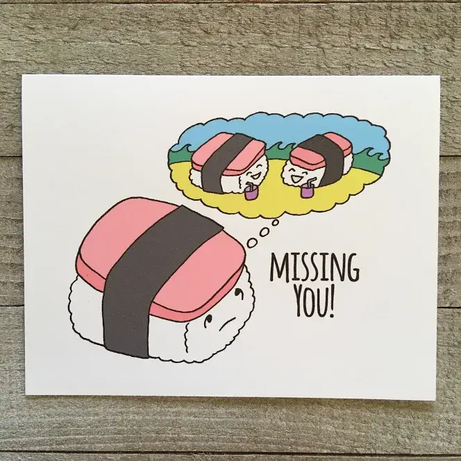 Ink Delights - Wholesale Love Card - Spam Miss You Card0