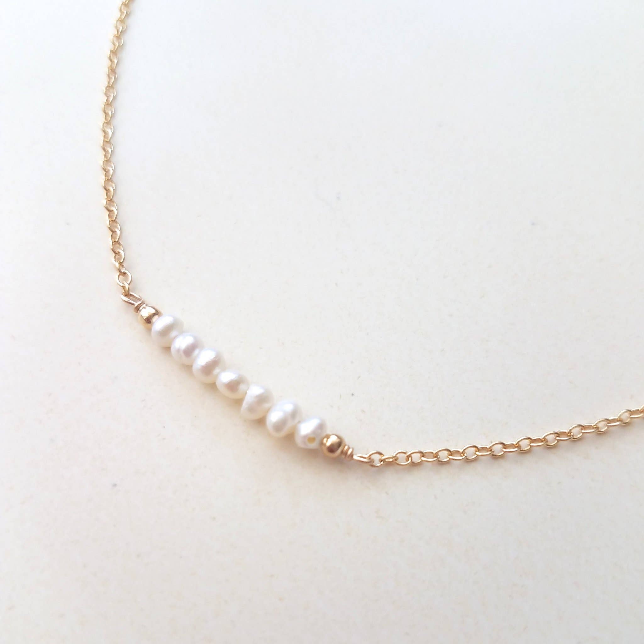 MissElenious Jewelry - Wholesale Beaded/Pearl Necklace - Pearl Bar Necklace - June Birthstone2