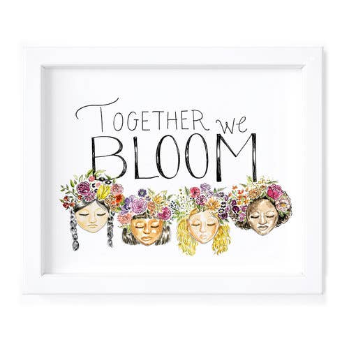 Together We Bloom - 8x10 Fine Art Print for wholesale by Kimothy Joy