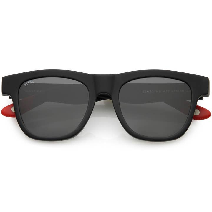 Roamer -Matte Blk-Smoke/ Red(Italian Acetate Frame) for wholesale by GLVSS
