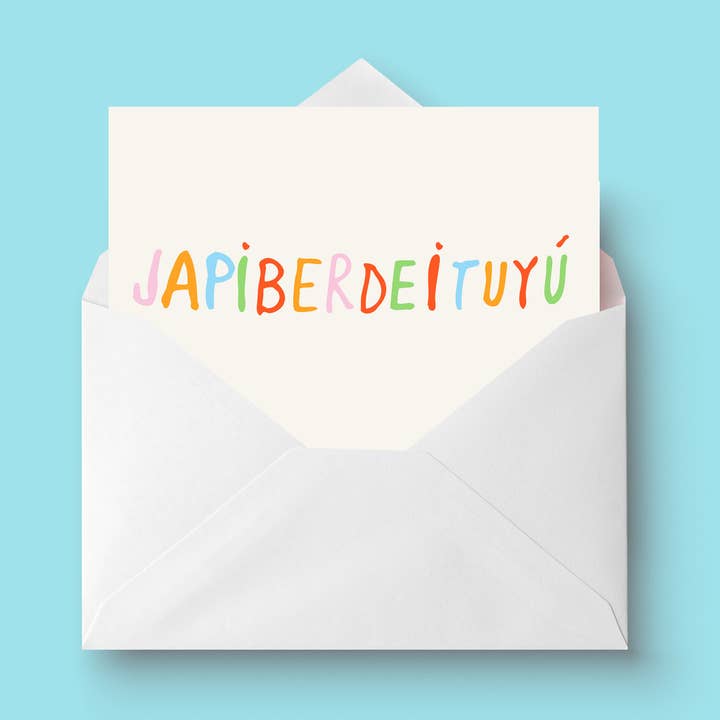 CARTE JAPIBERDEITUYÚ SPANGLISH BDAY pour la vente par Holalola