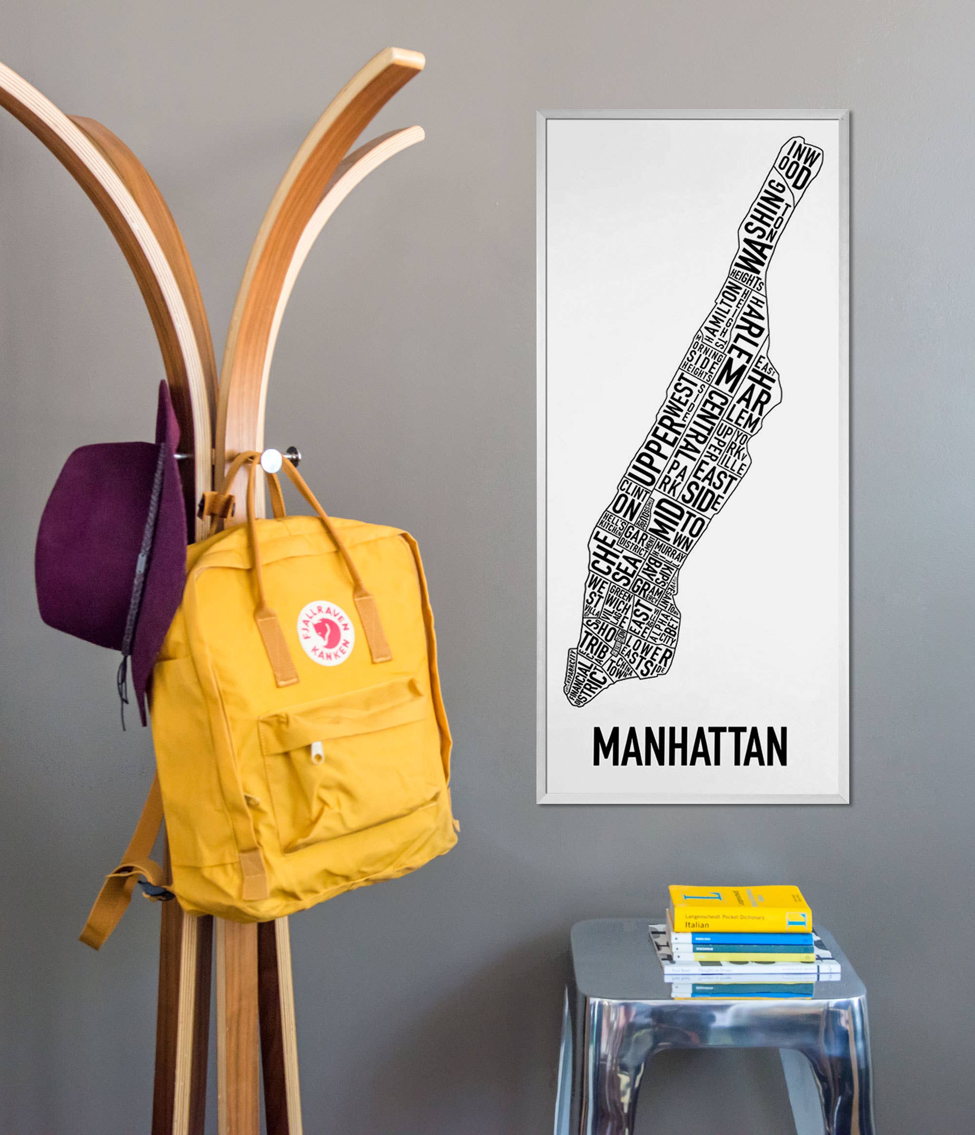 Ork Posters - Wholesale Poster - 16" x 36" Manhattan Neighborhood Map Poster1