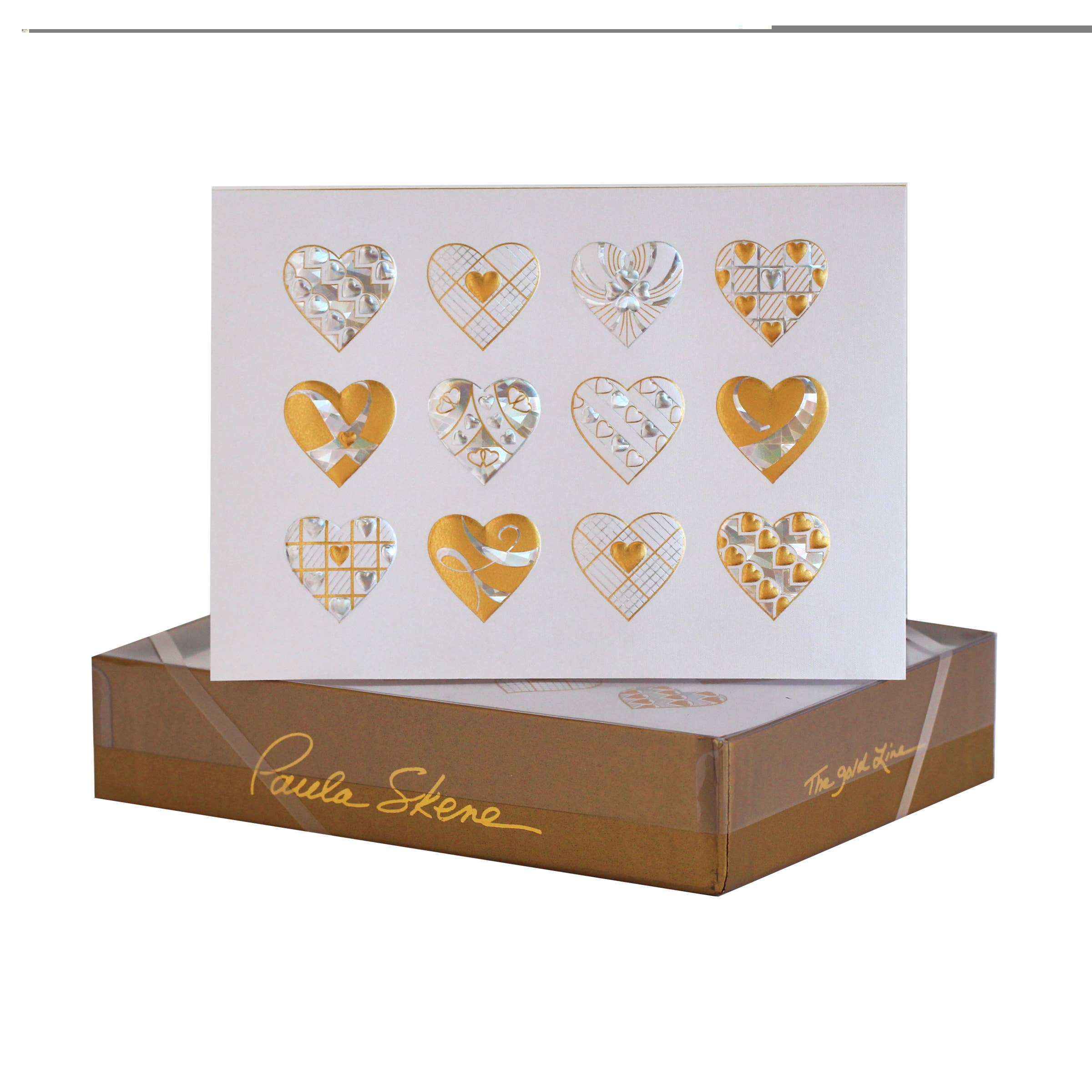 PAULA SKENE DESIGNS - Wholesale Anniversary Card - Heart Medley Anniversary Card0