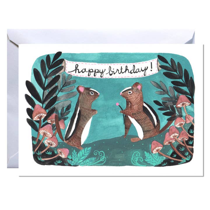 Carte d'anniversaire - Chipmunk Birthday pour la vente par michele maule