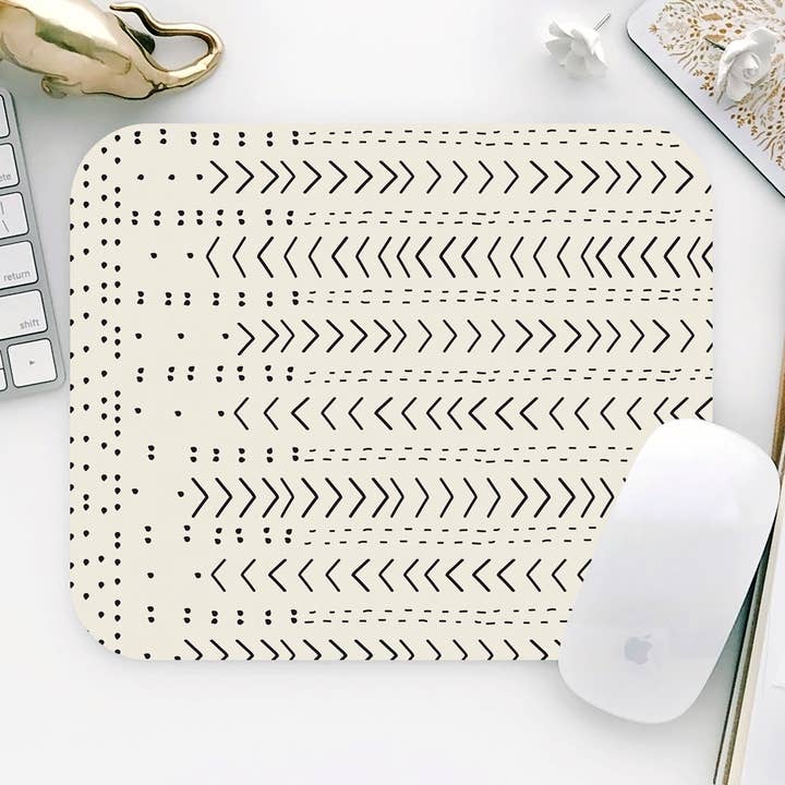 Mud Cloth Chevron rechthoekige muismat voor wholesale door Onesweetorange