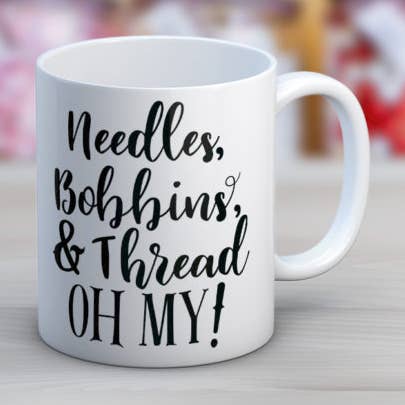 Sewing Oh My Coffee Mug for wholesale by Quotable Life