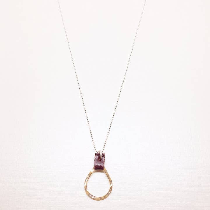 Devon Dowd Designs - Wholesale Pendant/Charm Necklace - Extra Small Teardrop & Leather