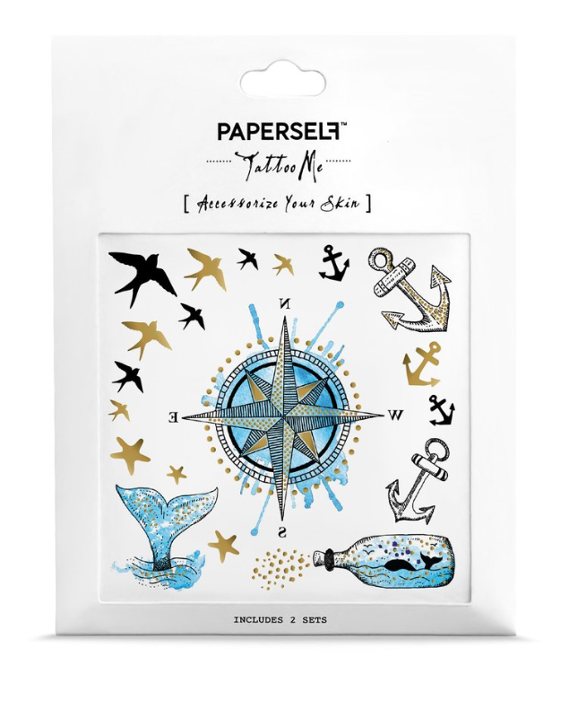 PAPERSELF - Vente Tatouages temporaires - Stickers Tatouages temporaires nautiques1