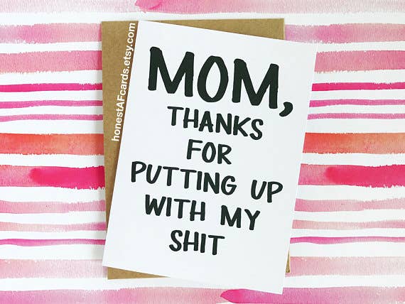 Honest AF Cards - Wholesale Mother's Day Card - Mom Thanks Card1