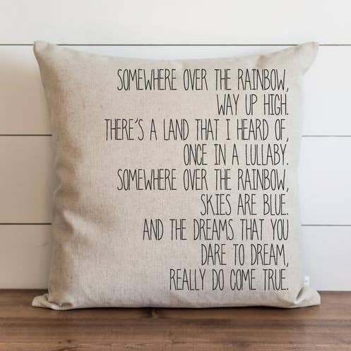 Somewhere Over The Rainbow Pillow Cover for wholesale by Porter Lane Home