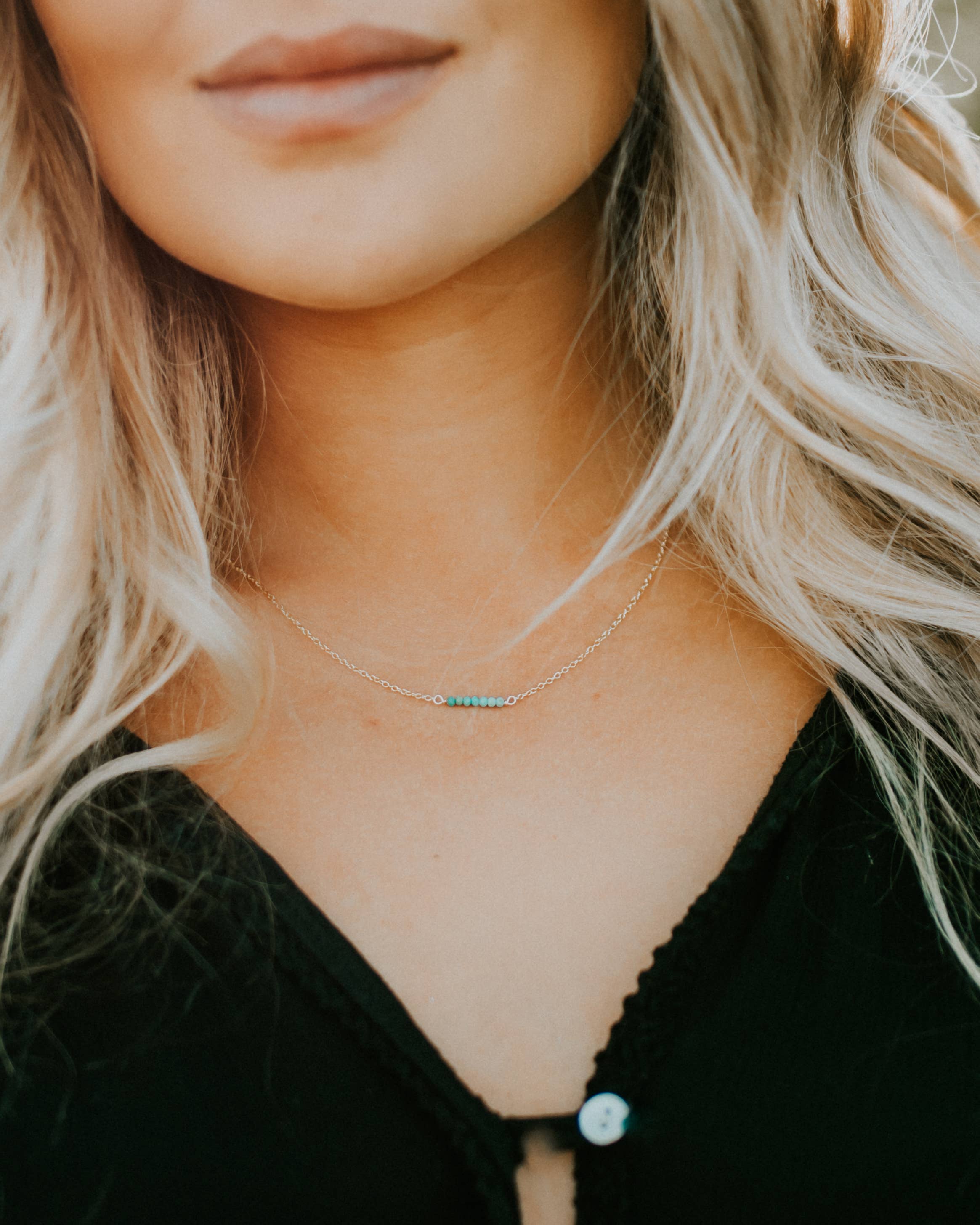 Rory Ashton Jewelry - Wholesale Pendant/Charm Necklace - Topaz Bar Necklace - December1