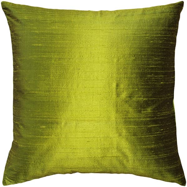 Pillow Decor – wholesale Dekorativ kudde – 20 ”x 20 ”Chartreuse grön Sankara Dupioni kasta kudde
