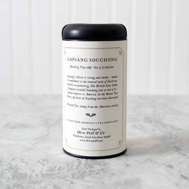 Oliver Pluff & Company - Vendita all'ingrosso Tè sfusi - Lapsang Souchong - Tè sfuso in latta da tè esclusiva1