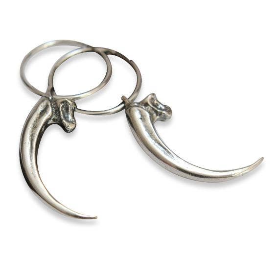 Moon Raven Designs - Wholesale Dangle Earrings - Eagle Talon Hoop Earrings0
