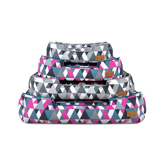 P.L.A.Y. Pet Lifestyle and You - Vente Panier – chien - Lit de salon en mosaïque - Tuxedo Black1