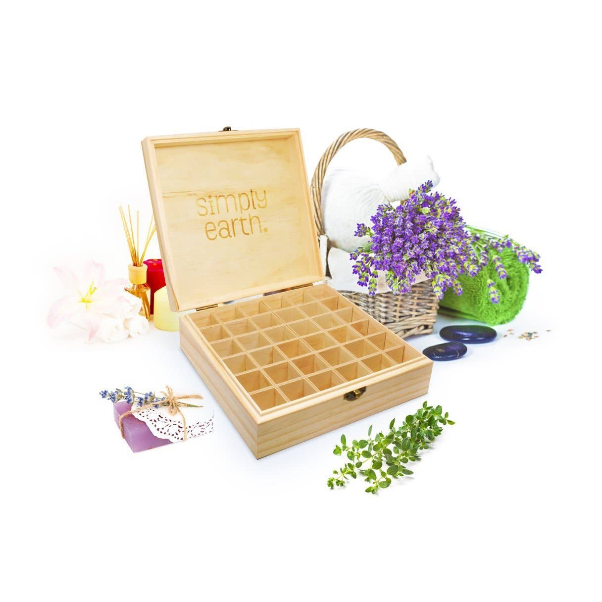 Simply Earth - Wholesale Essential Oil Holder - Wooden Essential Oil Box (Fits 36)0
