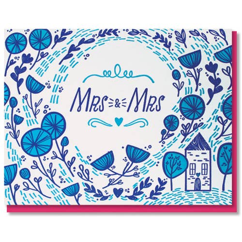 Paper Parasol Press - Wholesale Wedding Card - Mrs and Mrs Card1
