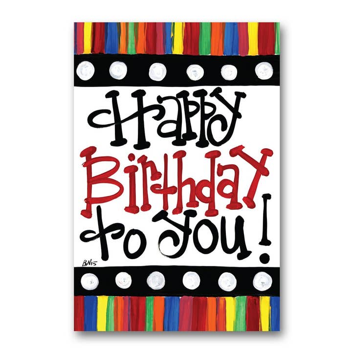 Happy Bday Flag for wholesale by MAGNOLIA LANE