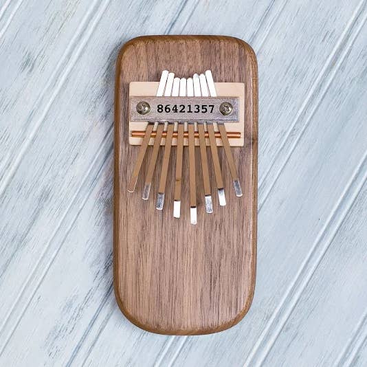 Walnut Thumb Piano for wholesale by Mountain Melodies LLC