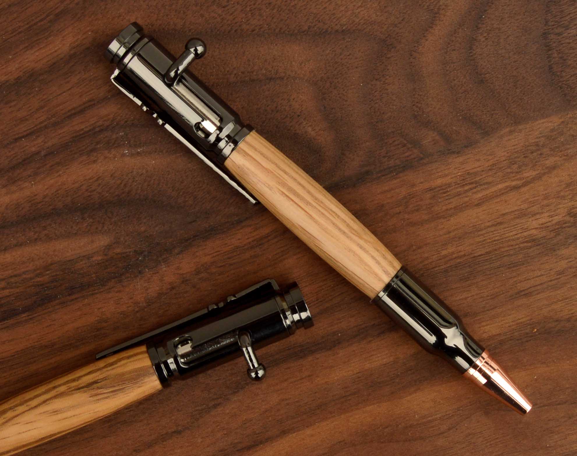 Autumn Woods Collective - Wholesale Pen - Ballpoint Pen | Handmade Bolt Action in Whiskey Barrel1