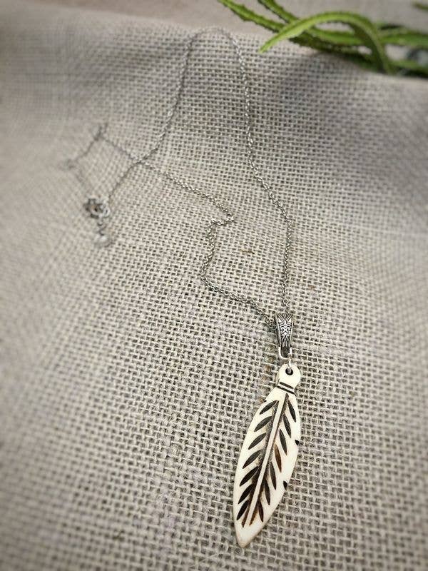 Colar de penas do deserto por atacado de Fearless Memories Jewelry