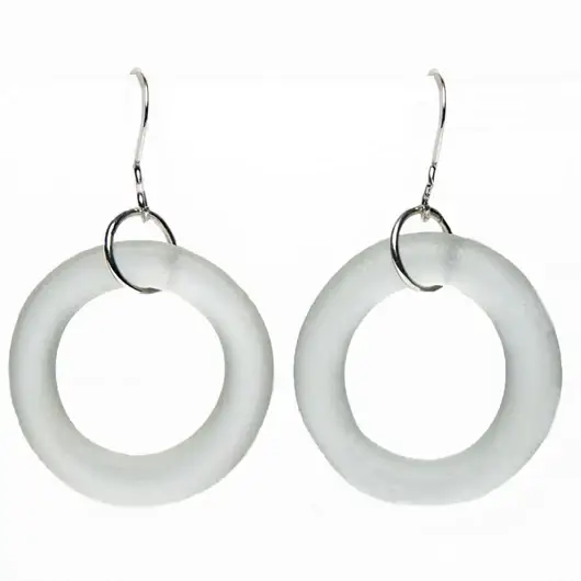 Smart Glass Recycled Jewelry - Wholesale Dangle Earrings - SEAGLASS STYLE SIMPLE EARRINGS1