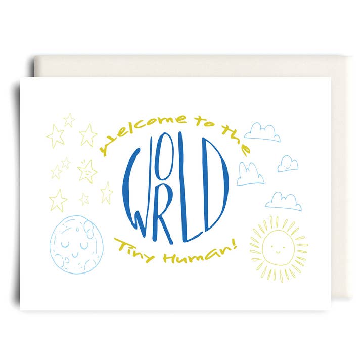 Tiny Human | New Baby Greeting Card for wholesale by Inkwell Cards